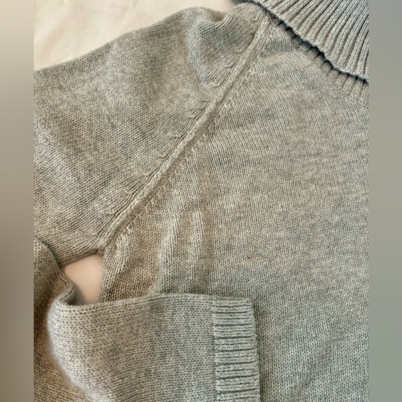 Jeanne Pierre Turtle Neck Sweater Gray Size Medium - Picture 3 of 3
